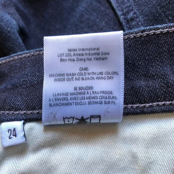 Edwin NWT Elin Relaxed Straight Leg Mid Rise Jeans Dark Indigo Legend Size 24 - Picture 15 of 16